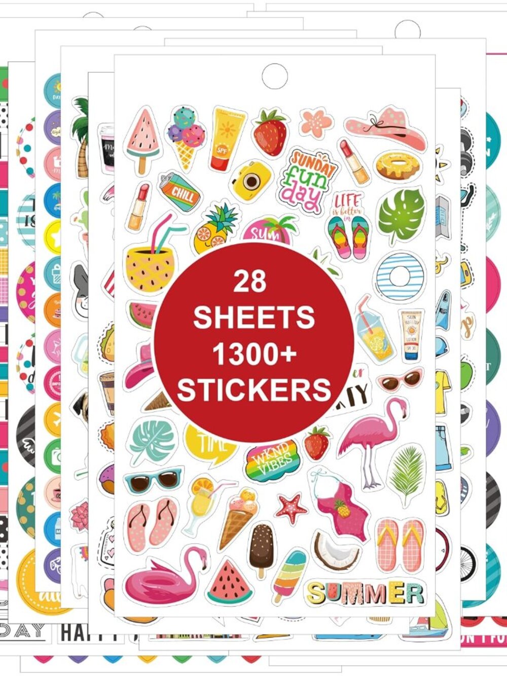 Planner Stickers Pack - 1300+ Unique Planner Stickers on 28 Sheets, The Ultimate